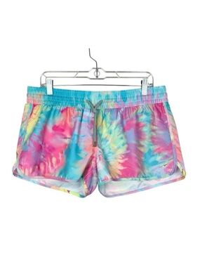 New Surfcuz Swim Shorts Colorful Tie Dye Elastic Waist Drawstring Women's 10 XL